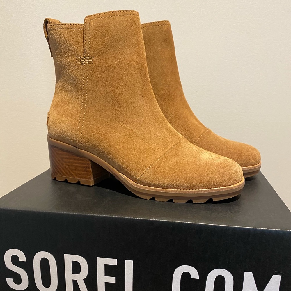 New Sorel Cate leather boots bootie - Picture 4 of 6